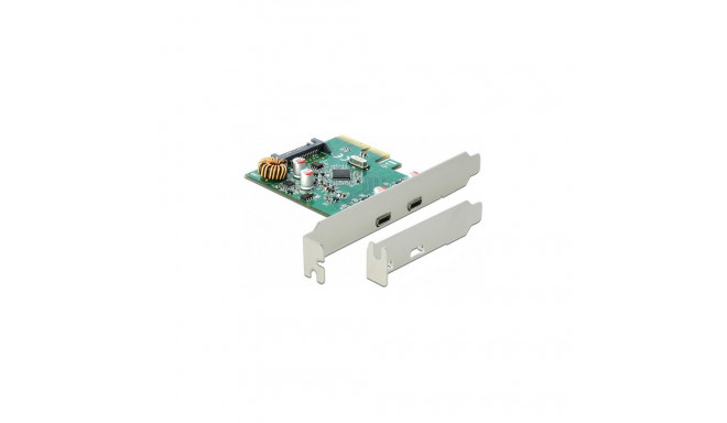 DeLOCK USB 3.1 PCIex1 2x sisemine 2x väline