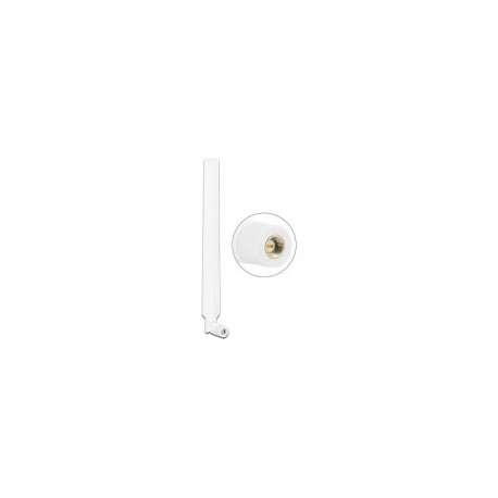 "LTE Antenne SMA Stecker 0 - 4 dBi omnidirektional drehbar mit Kippgelenk weiß"