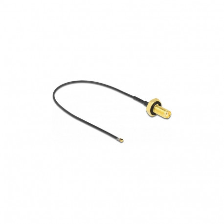 Antennikaabel paigaldatav SMA-pesa kuni I-PEX Inc. MHF® 4L LK-pistikuni 1.37, 20cm, keerme pikkus 10