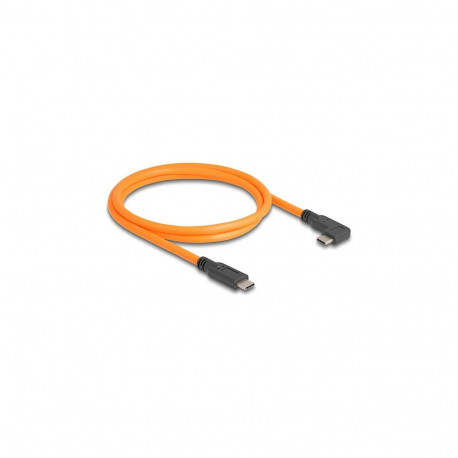 Delock USB 5 Gbps USB Type-C - USB Type-C kaabel 90-kraadise nurgaga tethered pildistamiseks 1m oran