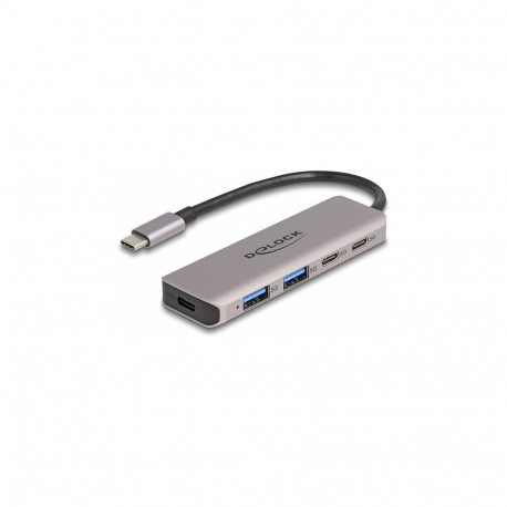 "DELOCK USB 5 Gbps 2 Port USB Type-C und 2 Port Typ-A Hub mit USB Type-C Anschluss"