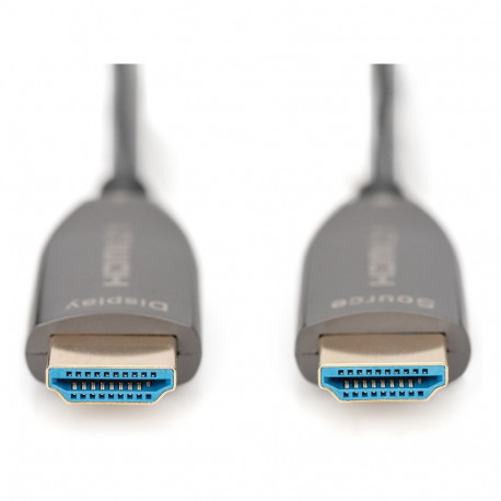 "DIGITUS HDMI AOC Hybrid Glasfaserkabel UHD 8K 20m schwarz"