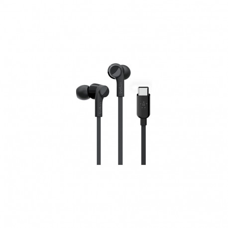 Belkin in-ear kõrvaklapid Rockstar USB-C connector, must