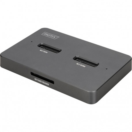 dokkimisjaam topelt M.2 NVM SSD USB-C SD-E, must