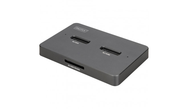 dokkimisjaam topelt M.2 NVM SSD USB-C SD-E, must