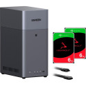 Ugreen DH2300 + 2x 6TB Seagate IronWolf HDD Bundle (black)