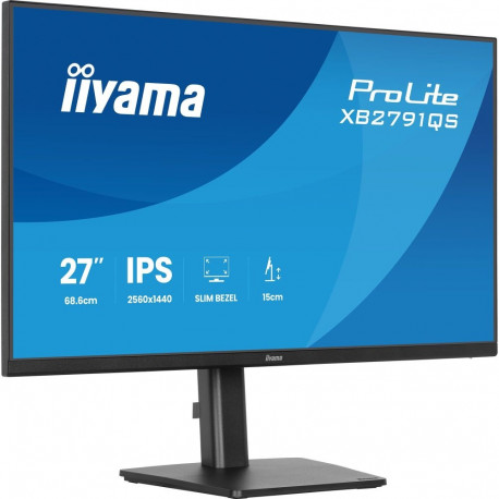Iiyama ProLite XB2791QS-B1 (68.5 cm (27 inches), black (matt), QHD, IPS, HDMI, DP, speakers, height 