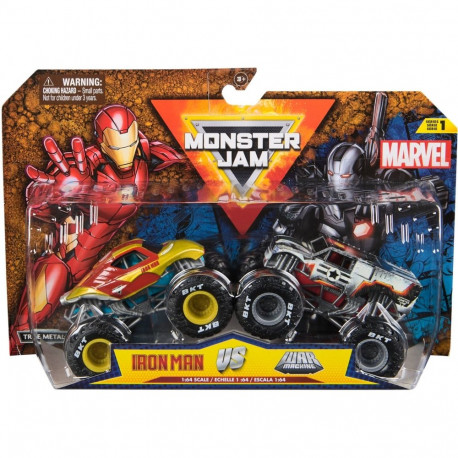 Monster Jam 2er-Pack Iron Man vs. War Machine (Maßstab 1:64)