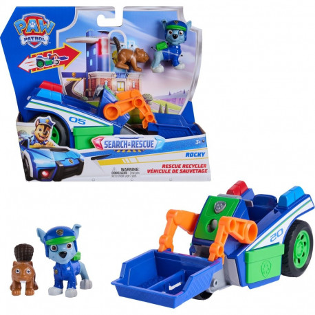 Paw Patrol - Search & Rescue: Rockys Recycling-Fahrzeug mit 2 Figuren