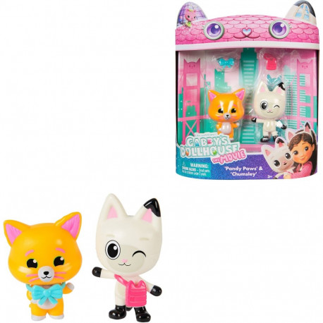 Spinmaster Gabby's Dollhouse: The Movie - Panda Paw & Leopold Figure Set