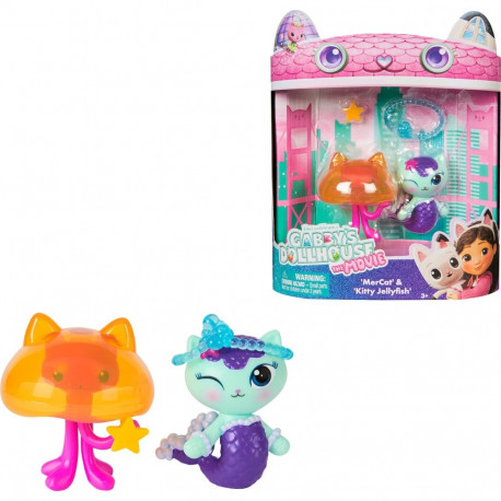 Gabby's Dollhouse: Der Film -  Merkätzchen & Kitty Jellyfish Figuren-Set