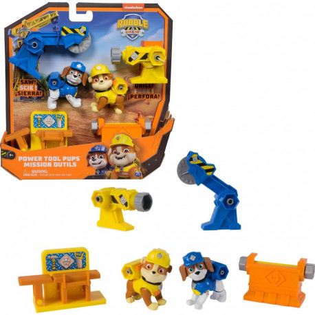 Rubble & Crew Power Tool Pups - Spielset mit 2 Hundefiguren Rubble und Wheeler