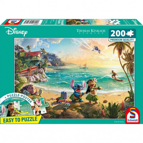 Thomas Kinkade Studios: Disney - Lilo & Stitch (200 Teile)
