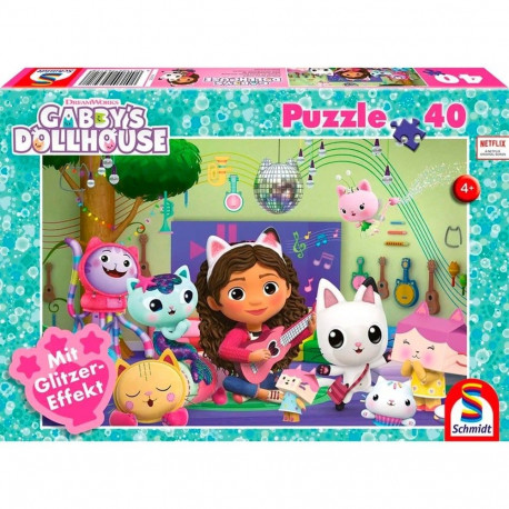Schmidt Spiele Gabby's Dollhouse: Meow-zig party fun (40 pieces)