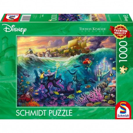 Thomas Kinkade Studios pusle Disney Ursula 1000-osaline