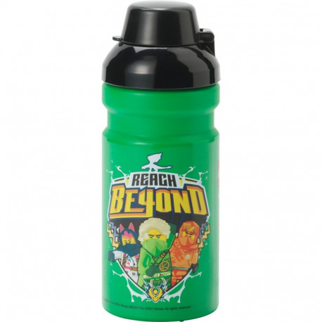LEGO Trinkflasche Ninjago Green (grün/schwarz, 0,39 Liter)