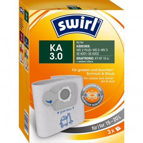 Staubsaugerbeutel KA 3.0  Kärcher/ Shop-Vac (15-20 Liter)