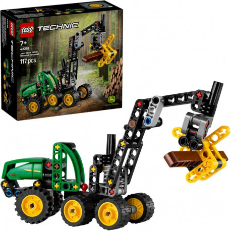 Technic ehituskomplekt 42218 John Deere 1470H rattaga metsamasin