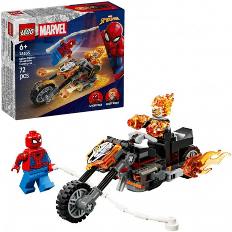 LEGO 76335 Marvel Super Heroes Spider-Man vs. Ghost Rider on his motorcycle