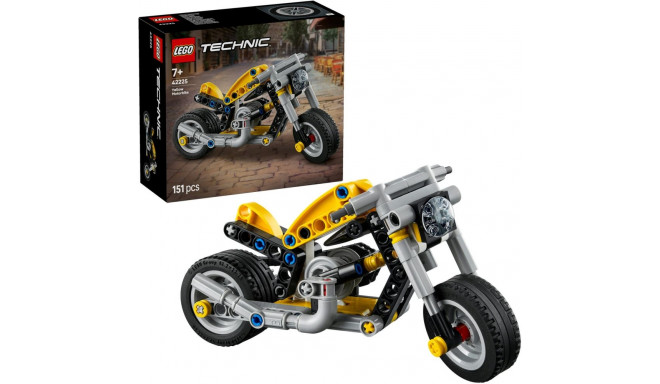 Technic mootorratas 42225, kollane