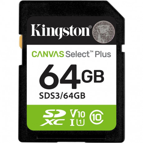 Kingston Canvas Select Plus 64GB SDXC (UHS-I U1, Class 10, V10)