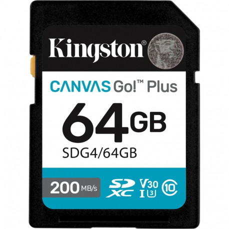 Kingston Canvas Go! Plus 64GB SDXC (black, UHS-I U3, Class 10, V30)