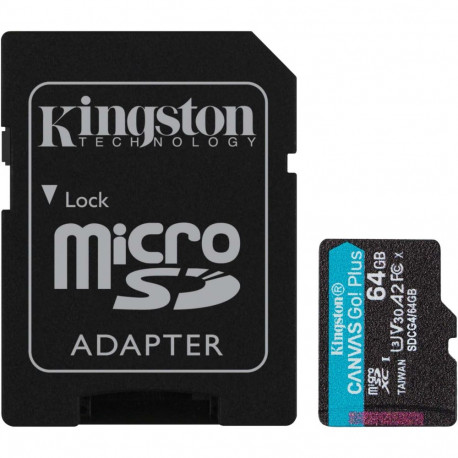 Canvas Go! Plus microSDXC 64GB UHS-I U3 Class 10 V30 A2, must