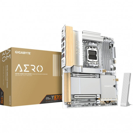 X870E AERO X3D WOOD (silber/holz)