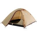 Coleman Darwin 3 Summer Camping Tent 3 Person Beige Dark Red