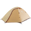 Coleman Darwin 3 Summer Camping Tent 3 Person Beige Dark Red