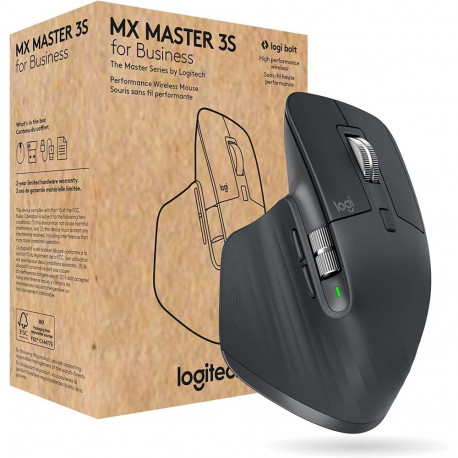 hiir MX Master 3S ärikasutuseks 7 nuppu Logi Bolt Bluetooth ühilduv PC/Mac/iPad/Android, grafiit