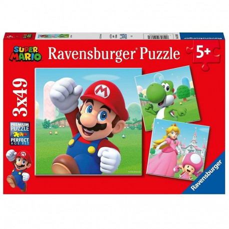 pusle lastele Super Mario 3x49 tükki, alates 5. eluaastast