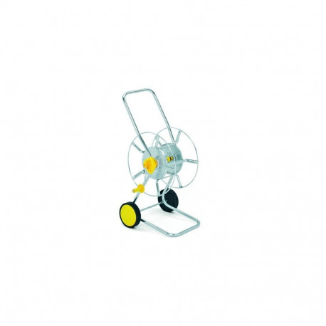 WOLF-Garten hose trolley WS 50 Z, hose cart (silver / yellow, galvanized)