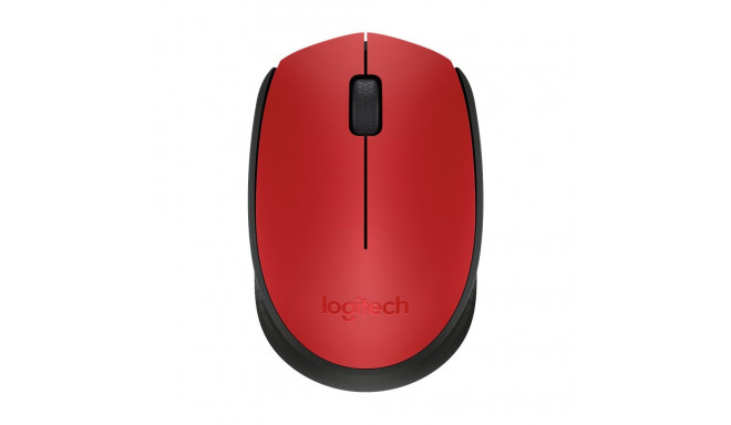 Logitech mouse M171 Wireless, punane