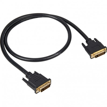 Kabel DVI-D > DVI-D (24+1) (schwarz, 1 Meter, Dual Link, 24+1)