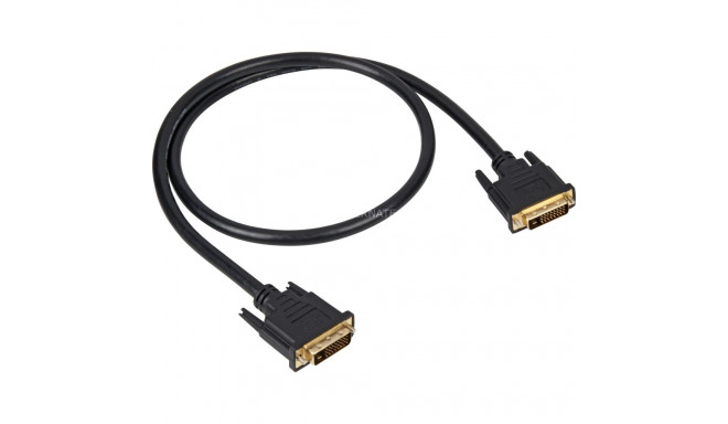 DVI-D > DVI-D kaabel 24+1 1Meter Dual Link, must