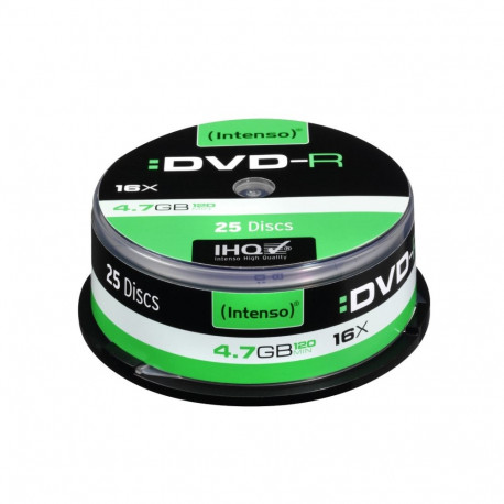 DVD-R 16x CB 4,7GB Intenso 25 sztuk