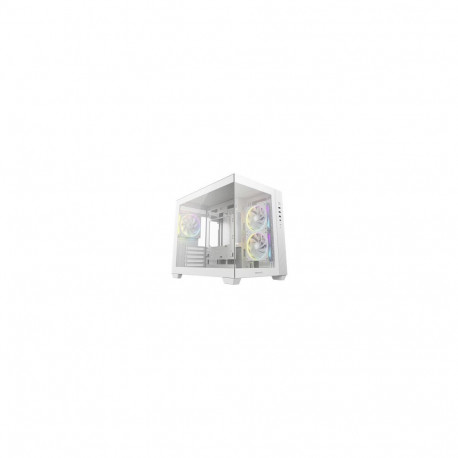 DeepCool korpus CG330 3F WH panoraamdisain, valge