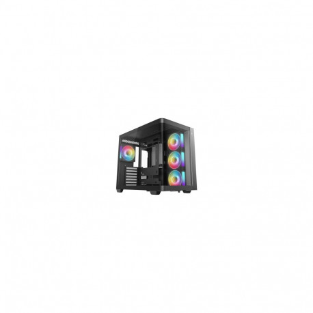 CG530U 4F (schwarz, Gebogene Glasvitrine)
