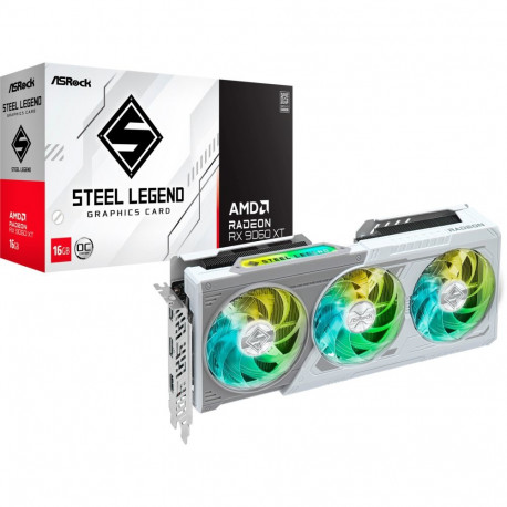 ASRock Radeon RX 9060 XT STEEL LEGEND OC 16GB, graphics card