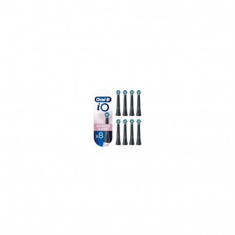 Oral-B iO Sanfte Reinigung 8er (schwarz, Für empfindliche Bereiche und gesünderes Zahnfleisch)