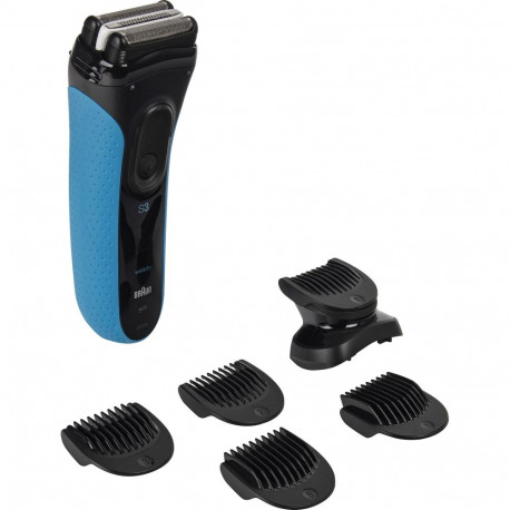 Braun Series 3 3010BT, shaver black/blue, Wet&Dry