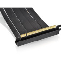 Thermaltake PCI-E 4.0 Dual 90 Riser Cable (black, 13cm)