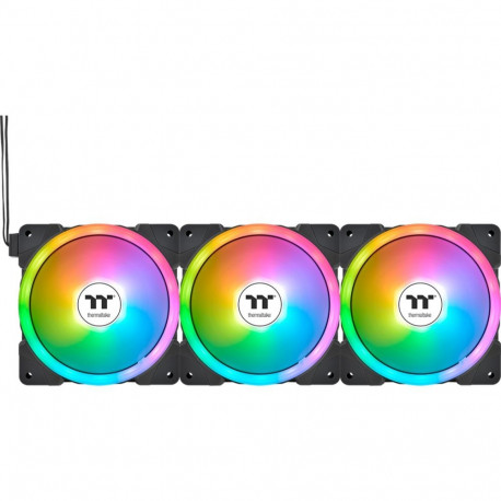 SWAFAN EX12 ARGB Sync PC Cooling Fan TT Premium Edition (schwarz, 3er Pack, 120 mm)