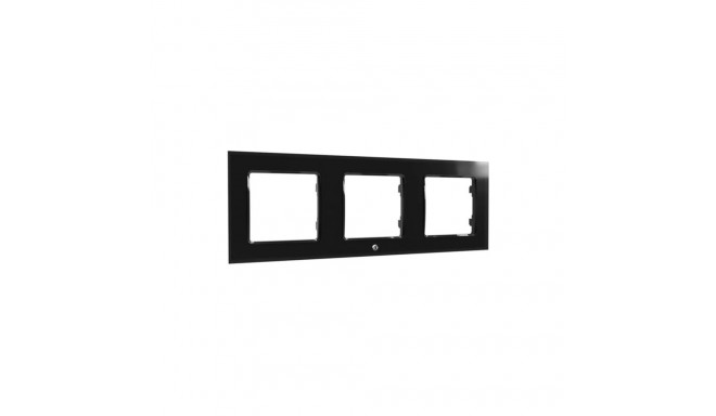 Shelly Wall Frame 3, Cover (black, for Wall Switch)