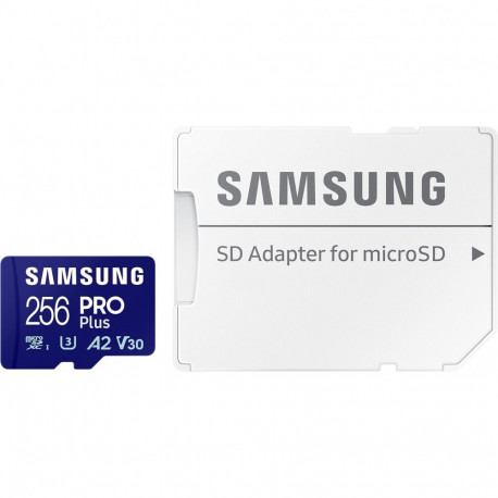 PRO Plus 256 GB microSDXC (2023) (blau, UHS-I U3, Class 10, V30, A2)