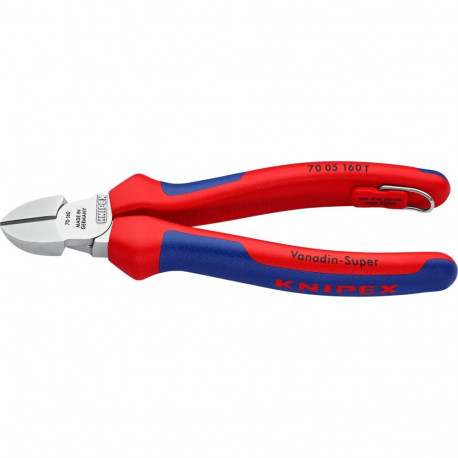 KNIPEX side cutters 70 05 160, cutting pliers (red/blue, length 160mm)