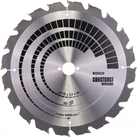 PRO Construct puidu saetera Ø315mm 20Z (ava 30mm, lauasaagidele)