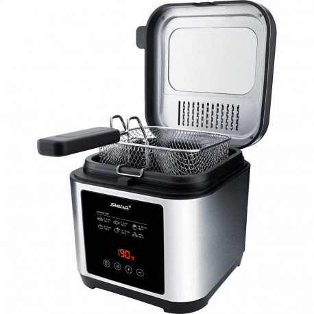 Fritteuse DF 150 (edelstahl/schwarz, 1.200 Watt)