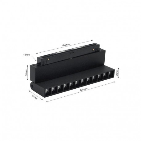 MODOLED MLP1046M 12W 1080LM must LED-valgusti